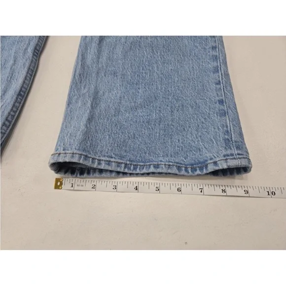 Abercrombie & Fitch The 90s Relaxed Jeans High Rise Curve Love 28 EXTRA LONG XL - Picture 11 of 11